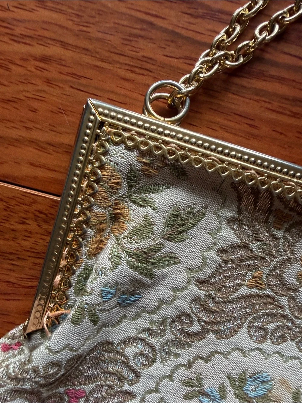 Simon by Mister Ernest Floral Tapestry Handbag Made in Italy